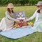 Picnic Baskets for 2, Picnic Basket with Waterproof Blanket, Picnic Basket Set with Washable Beach Mat & Large Insulated Cooler Compartment, Handmade Natural Wicker Hamper for Camping, Outdoor Party